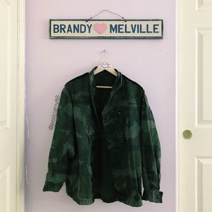 Brandy Melville Oversized Camo Jacket